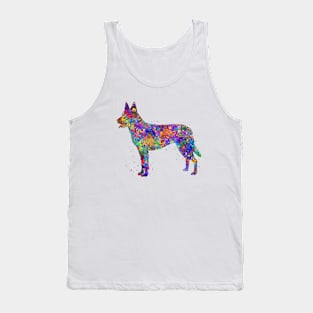 Dutch shepherd dog watercolor Tank Top